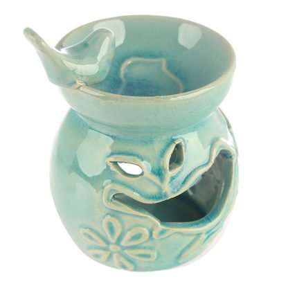 Eden Floral Bird Bath Ceramic Oil Burner - Image 9