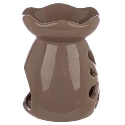 Eden Ceramic Grey and Pastel Tone Floral Oil and Wax Burner - Image 9