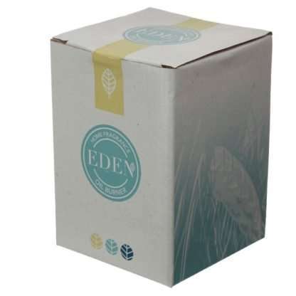 Eden Cube Ceramic Oil and Wax Burner with Geometric Cut-out - Image 4