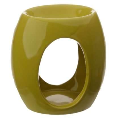 Eden Abstract Ceramic Oil Burner with Oval Cut-out - Image 2