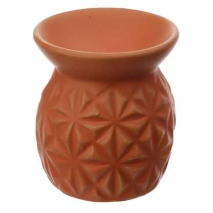 Eden Oil Burner with Embossed Triangle Pattern - Image 4
