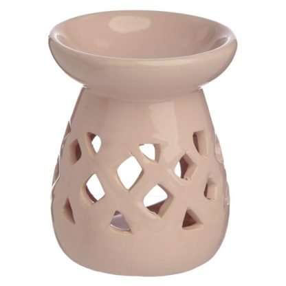 Eden Pastels Cut Out Lattice Ceramic Oil and Wax Burner - Image 2