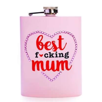 Best F*cking Mum Metal Flask