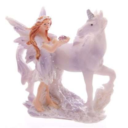 Lilac Glitter Flower Fairy & Unicorn World Figures - Image 3