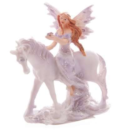 Lilac Glitter Flower Fairy & Unicorn World Figures - Image 4