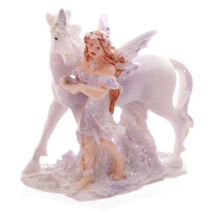 Lilac Glitter Flower Fairy & Unicorn World Figures - Image 5