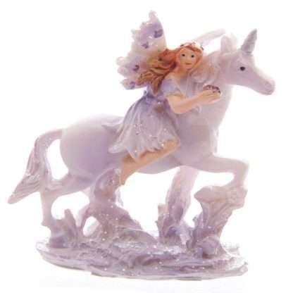 Lilac Glitter Flower Fairy & Unicorn World Figures - Image 6