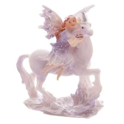 Lilac Glitter Flower Fairy & Unicorn World Figures - Image 7