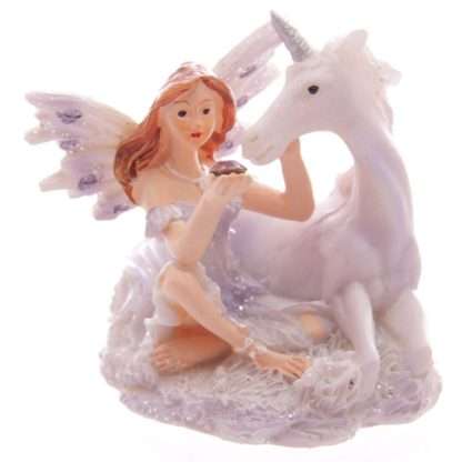 Lilac Glitter Flower Fairy & Unicorn World Figures - Image 8
