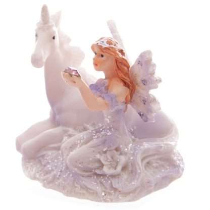 Lilac Glitter Flower Fairy & Unicorn World Figures - Image 9