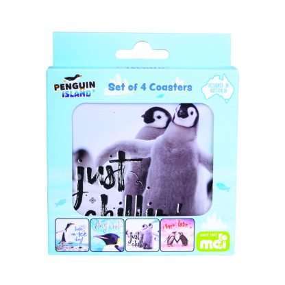 Penguin Coasters Set