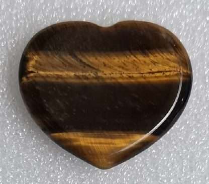 Tiger Eye Worry Stone Heart