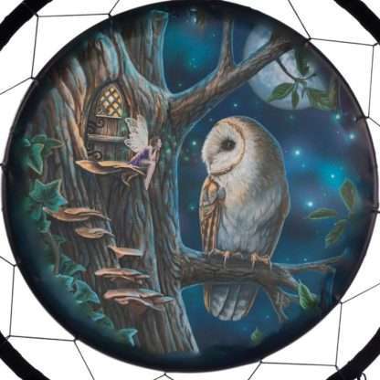 Dreamcatcher Print - Fairy Tales Owl & Fairy- Lisa Parker 60cm - Image 2