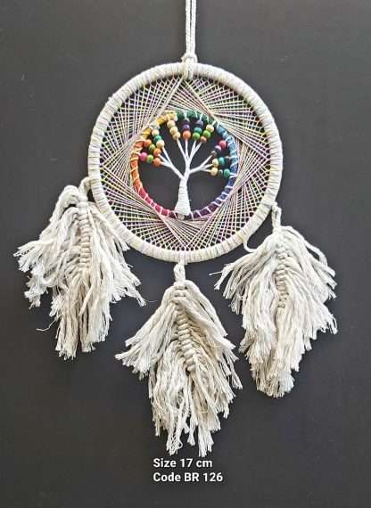 Dreamcatcher Beaded White Tree of Life 17cm