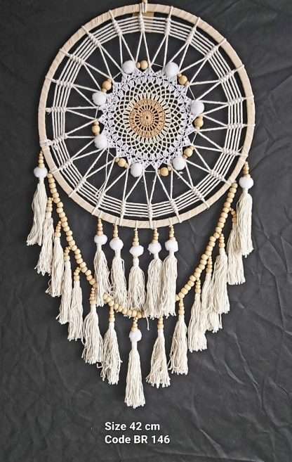 Dreamcatcher Natural Cotton Crochet 42cm