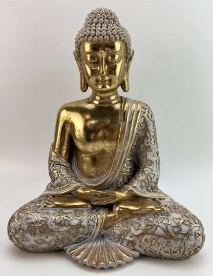 Gold Meditating Buddha Statue