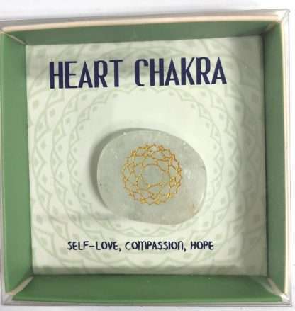 Chakra Meditation Stone Clear Quartz- Heart Chakra