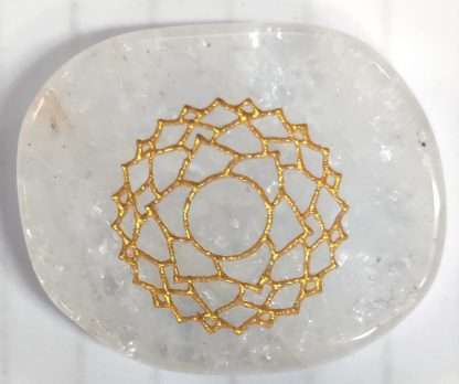 Chakra Meditation Stone Clear Quartz- Heart Chakra - Image 4