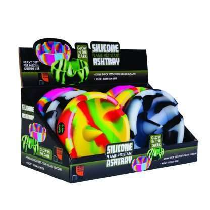Glow-In-The-Dark Spike Silicone Ashtray - Image 4