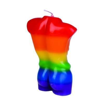 Male Body Candle Rainbow Pride - Image 4