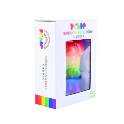 Male Body Candle Rainbow Pride - Image 5