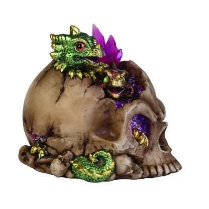 LED Skull with dragons - Image 4