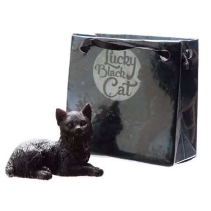 Lucky Black Cat in a Mini Gift Bag - Image 5