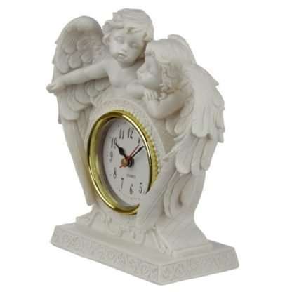 Peace of Heaven Endless Love Cherub Mantle Clock - Image 2