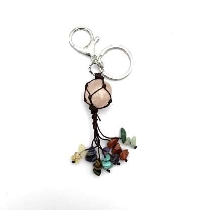 Chakra Keyring Rose Quartz - Image 2