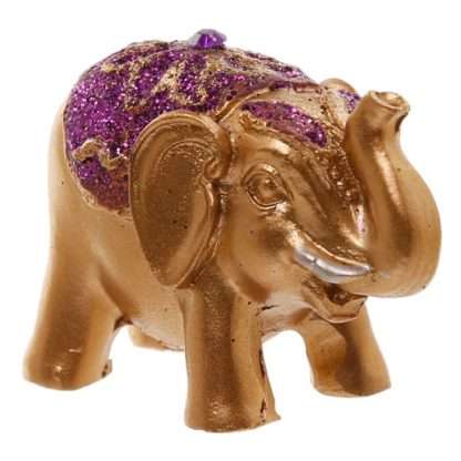 Mini Metallic Glitter Lucky Elephant Collectable - Image 4