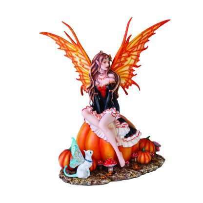 Pumpkin Patch Fairy Figurine by Nene Thomas - Image 2