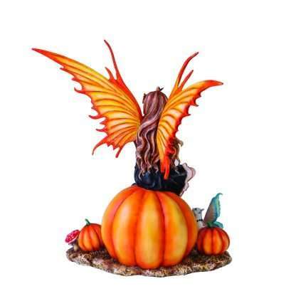Pumpkin Patch Fairy Figurine by Nene Thomas - Image 3