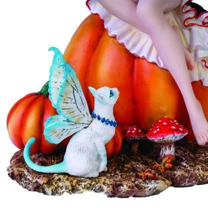 Pumpkin Patch Fairy Figurine by Nene Thomas - Image 4