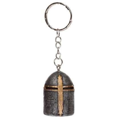 Medieval Knight Helmet Keyring - Image 2