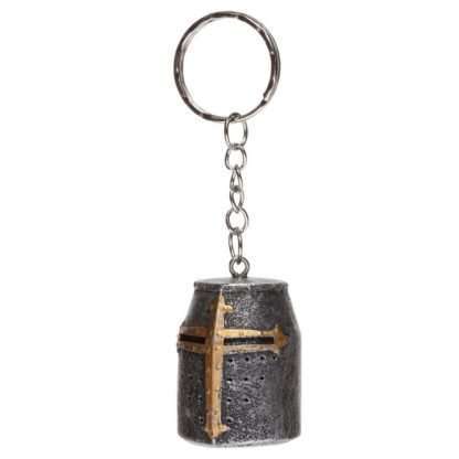 Medieval Knight Helmet Keyring - Image 3