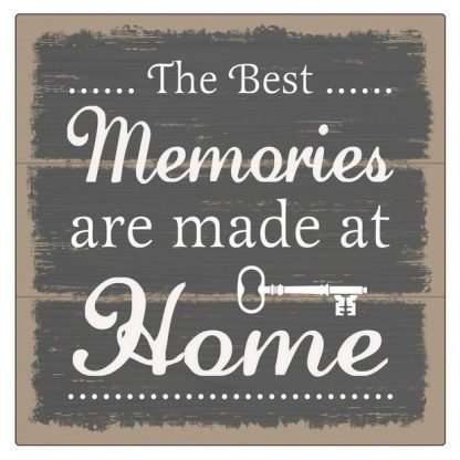 Wall Art on MDF Best Memories 40x40cm