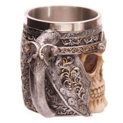 Decorative Skull Warrior Tankard - Image 4