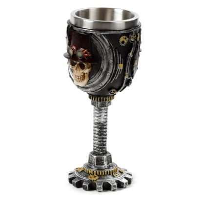 Decorative Steampunk Skull Goblet - Image 2