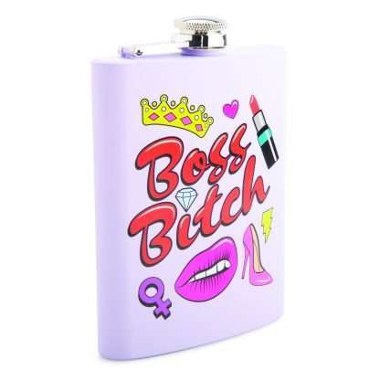 Boss B*tch Metal Flask - Image 3