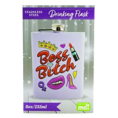 Boss B*tch Metal Flask - Image 5