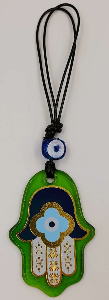 Turkish Glass Hamsa with Evil Eye Wall Hanging- Assorted - Image 3