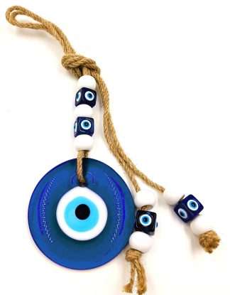 Turkish Glass Evil Eye Wall Hanging