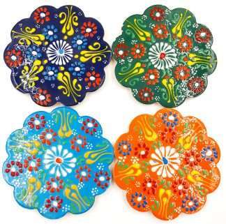 Turkish Handpainted Coasters- Assorted