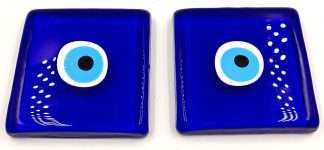 Evil Eye Glass Block