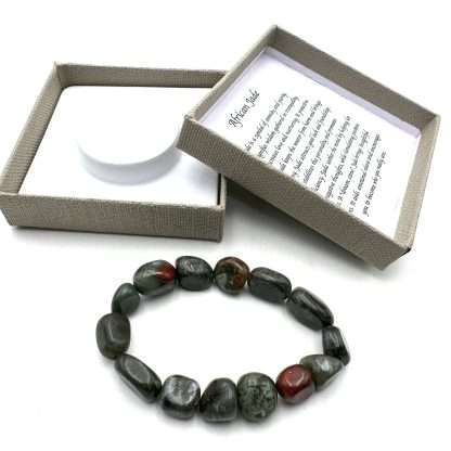 Large Beaded Bracelet African Jade