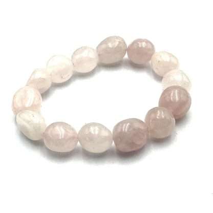 Large Beaded Bracelet Rose Quartz - Image 2