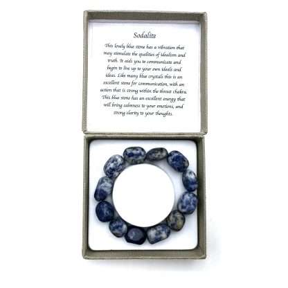 Large Beaded Bracelet Sodalite - Image 3