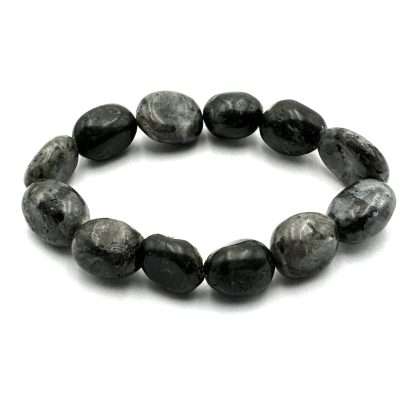 Large Beaded Bracelet Dark Labradorite - Image 2