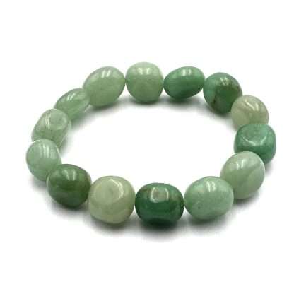 Large Beaded Bracelet Dark Aventurine - Image 2
