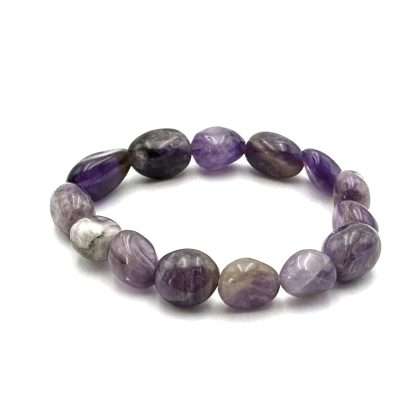 Large Beaded Bracelet Amethyst - Image 2